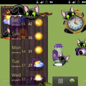 Скачать приложение Cute Kitty Виджеты полная версия на андроид бесплатно