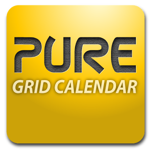Скачать приложение Pure Grid calendar widget полная версия на андроид бесплатно