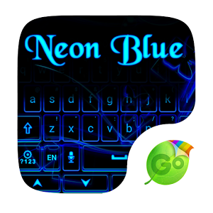 Скачать приложение Neon Blue GO Keyboard Theme полная версия на андроид бесплатно
