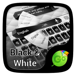 Скачать приложение Black and White Keyboard Theme полная версия на андроид бесплатно