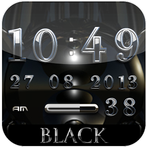 Скачать приложение Black Diamond digital Clock полная версия на андроид бесплатно