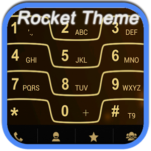 Взломанное приложение RocketDial Razr Gold Theme для андроида бесплатно
