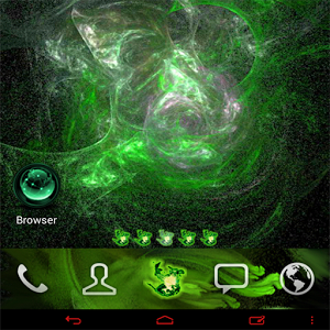Скачать приложение Зеленый огонь GO тема полная версия на андроид бесплатно