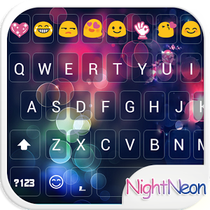 Взломанное приложение Night Glass Emoji Keyboard для андроида бесплатно