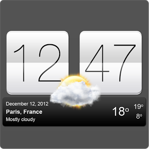 Взломанное приложение Sense V2 Flip Clock & Weather для андроида бесплатно