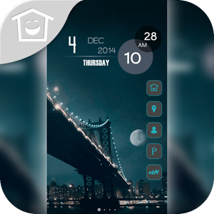 Скачать приложение Полночь Луны Manhattan Тема полная версия на андроид бесплатно