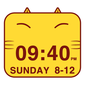 Скачать приложение Cute Kitty Cat Clock Widget полная версия на андроид бесплатно