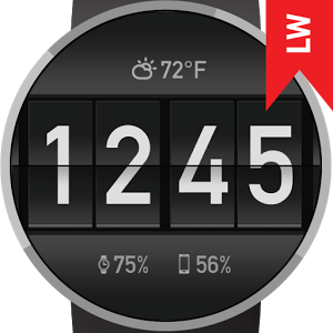 Скачать приложение Flip Clock Watch Face полная версия на андроид бесплатно