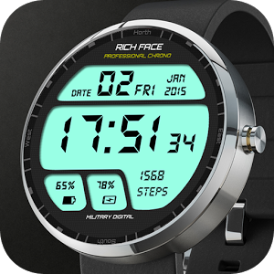 Скачать приложение Military Digital Watch Face полная версия на андроид бесплатно