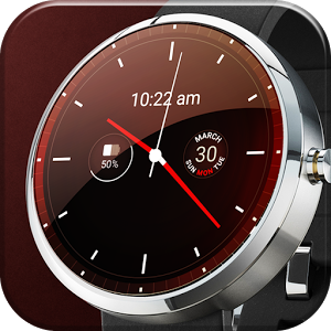 Скачать приложение Red Lava Analog Watch Face полная версия на андроид бесплатно