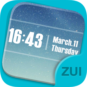 Взломанное приложение ZUI Locker Theme — Pure Sky для андроида бесплатно