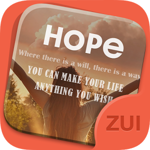 Взломанное приложение ZUI Locker Theme-Light of Hope для андроида бесплатно