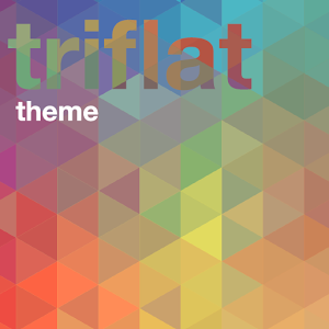 Скачать приложение Тема Xperia™ Triflat полная версия на андроид бесплатно