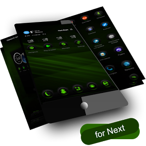 Скачать приложение Next Launcher RubberGreen полная версия на андроид бесплатно