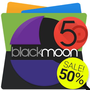 Скачать приложение BLACKMoon — Icon Pack полная версия на андроид бесплатно