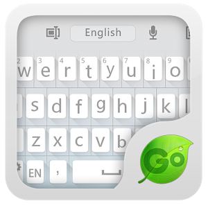 Скачать приложение GO Keyboard Flat White Theme полная версия на андроид бесплатно