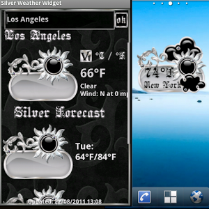 Скачать приложение Серебряный Weather Widget полная версия на андроид бесплатно