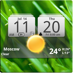 Скачать приложение MIUI Digital Weather Clock полная версия на андроид бесплатно