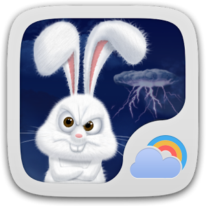 Скачать приложение Mr Rabbit GO Weather Theme полная версия на андроид бесплатно