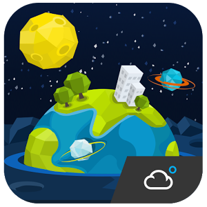 Скачать приложение Weather live in Space theme полная версия на андроид бесплатно