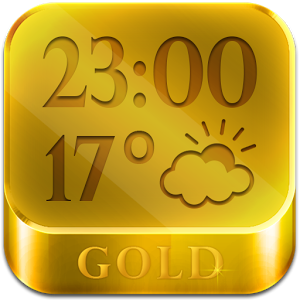 Скачать приложение Золотые Часы Погода Виджет полная версия на андроид бесплатно