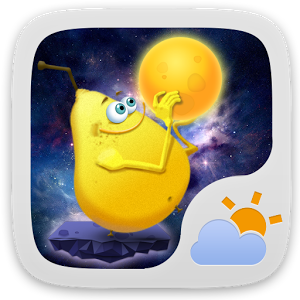 Скачать приложение Pear in Space GO Weather EX полная версия на андроид бесплатно
