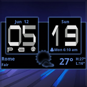 Скачать приложение Honeycomb Weather Clock Widget полная версия на андроид бесплатно