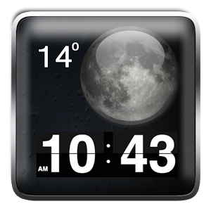 Скачать приложение Черный погода и часы виджет полная версия на андроид бесплатно