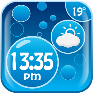 Скачать приложение Пузыри погода и часы виджет полная версия на андроид бесплатно