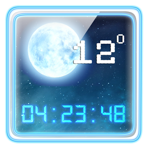 Скачать приложение Неоновый погода и часы виджет полная версия на андроид бесплатно