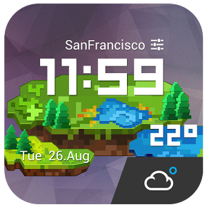 Скачать приложение WeatherCraft Pixel Art Style полная версия на андроид бесплатно
