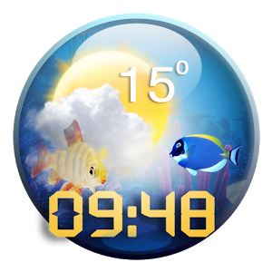 Скачать приложение Аквариум погода и часы виджет полная версия на андроид бесплатно