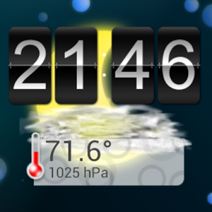 Взломанное приложение 14 days Weather Flip Clock °F для андроида бесплатно